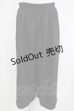 画像: NieR Clothing / 2WAY SIDE ZIP WIDE PANTS F 黒 H-25-06-07-036-PU-PA-KB-ZH