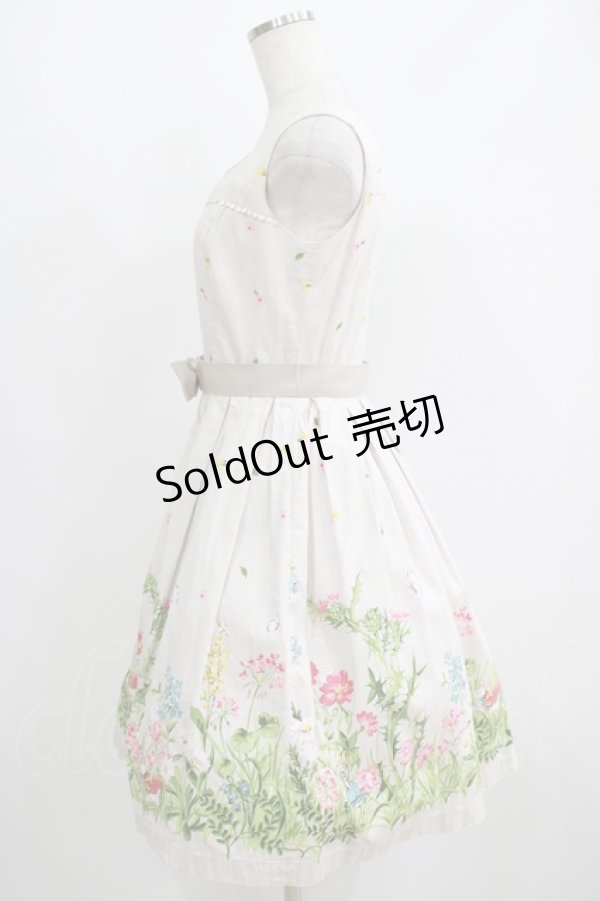 Emily Temple cute / アリスとお花畑ベルト付ノースリーブ