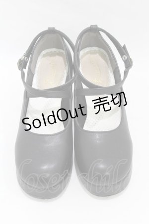画像: Queen Bee / ストラップシューズ S ブラック H-25-06-07-1001-EL-SH-NS-ZH