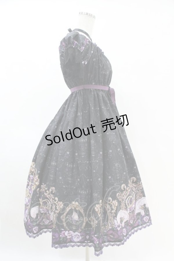 画像3: Enchantlic Enchantilly / すみれ姫の王冠ワンピース Free ブラック H-25-06-07-1042-LO-OP-NS-ZH (3)