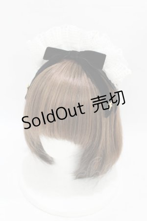 画像: Angelic Pretty / Holyリボンメイドカチューシャ  ホワイト/ブラック H-25-06-07-1005-AP-ZA-NS-ZH