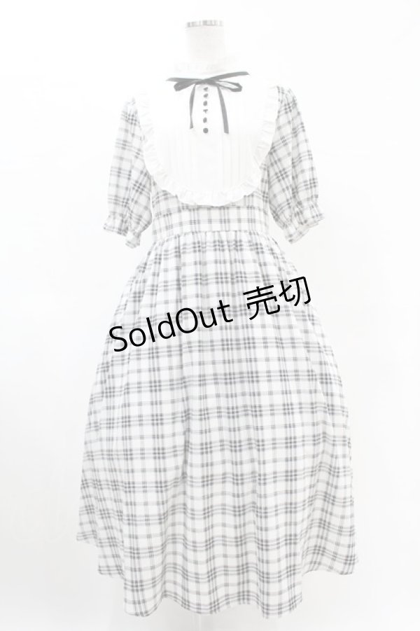 画像1: m petit by misako / チェックキリカエワンピース L オフ H-25-06-07-1051-LO-OP-NS-ZH (1)