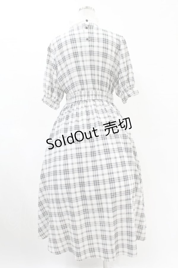 画像2: m petit by misako / チェックキリカエワンピース L オフ H-25-06-07-1051-LO-OP-NS-ZH (2)
