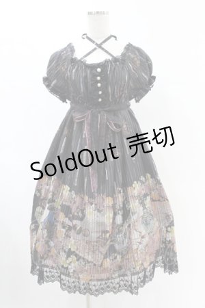 画像: ALICE and the PIRATES / Victorian tear bottle柄ワンピース Free ブラック H-25-06-07-1054-PA-OP-NS-ZH