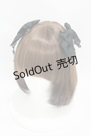 画像: ALICE and the PIRATES / 蜘蛛の巣レースリボンクリップ  グリーン H-25-06-07-1011-PA-AC-NS-ZH
