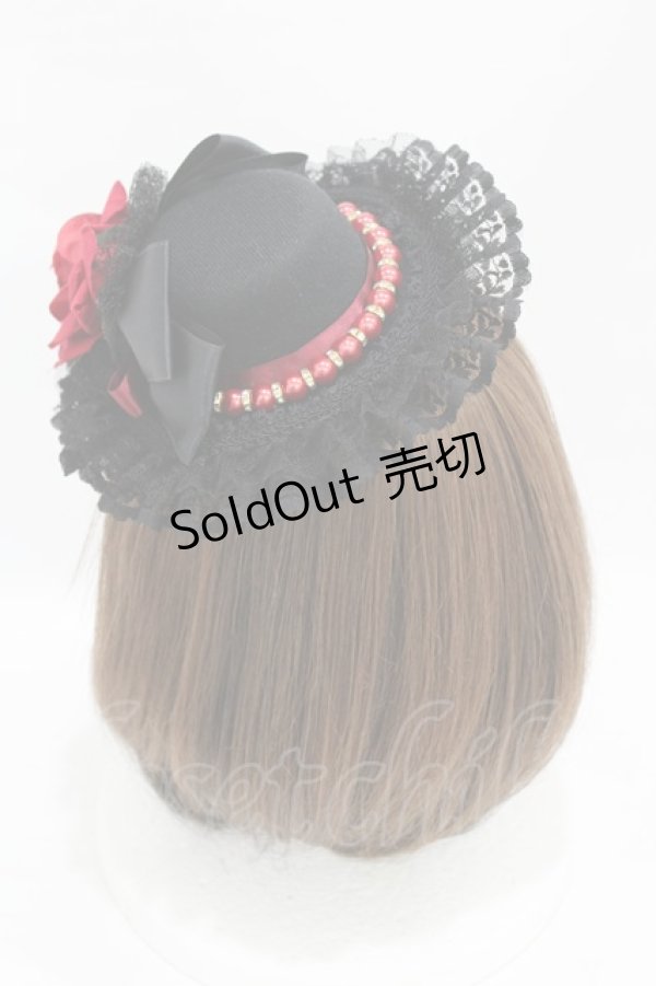 画像2: Estrellas / オリジナルミニハット  ブラック H-25-06-07-1012-EL-AC-NS-ZH (2)