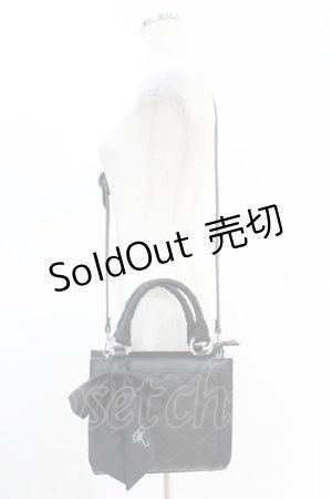 画像: Swankiss / UT SK ribbon BAG  ブラック H-25-06-07-1031-CA-BG-NS-ZH