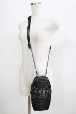 画像: Ozz oneste / Holy Cross Shoulder BAG  黒×赤 H-25-06-07-056-OO-BG-KB-ZH
