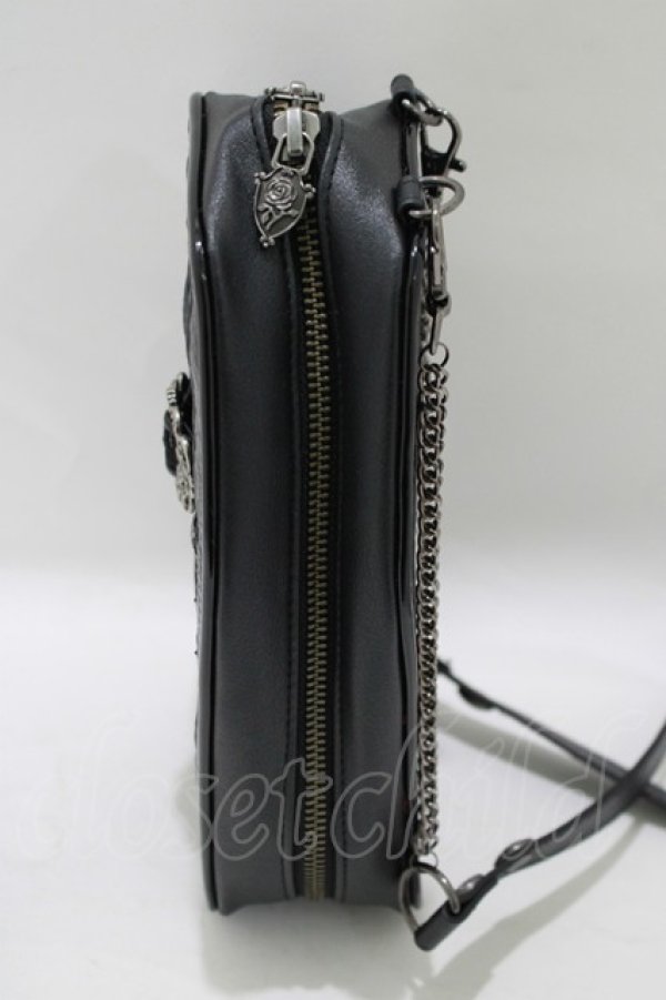 画像3: Ozz oneste / Holy Cross Shoulder BAG  黒×赤 H-25-06-07-056-OO-BG-KB-ZH (3)