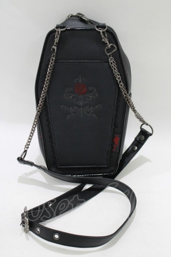 画像4: Ozz oneste / Holy Cross Shoulder BAG  黒×赤 H-25-06-07-056-OO-BG-KB-ZH (4)