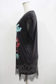 画像2: HELL CAT PUNKS / レース切り替えTシャツワンピ F 黒 H-25-06-08-028-PU-OP-KB-ZH (2)
