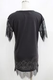 画像3: HELL CAT PUNKS / レース切り替えTシャツワンピ F 黒 H-25-06-08-029-PU-OP-KB-ZH (3)