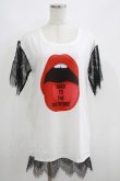 画像1: HELL CAT PUNKS / レーススリーブTシャツワンピース F 白 H-25-06-08-030-PU-OP-KB-ZH (1)