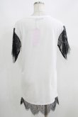 画像3: HELL CAT PUNKS / レーススリーブTシャツワンピース F 白 H-25-06-08-030-PU-OP-KB-ZH (3)