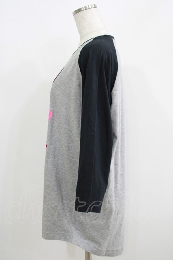 画像2: HELL CAT PUNKS / プリントカットソー L グレー×黒 H-25-06-08-040-PU-TO-KB-ZH (2)