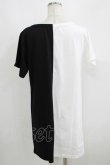 画像3: HELL CAT PUNKS / バイカラーロングTシャツSKULL F 黒×白 H-25-06-08-045-PU-TO-KB-ZH (3)