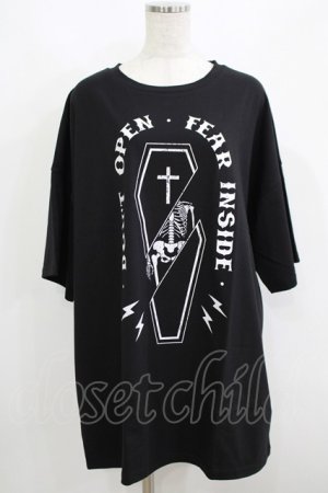 画像: HELL CAT PUNKS / Monster Party×HELL CAT PUNKS Tシャツ　 F 黒 H-25-06-08-047-PU-TO-KB-ZH
