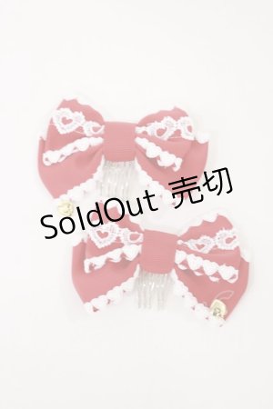 画像: Angelic Pretty / Love Heartfulコーム  レッド H-25-06-08-1038-AP-AC-NS-ZH