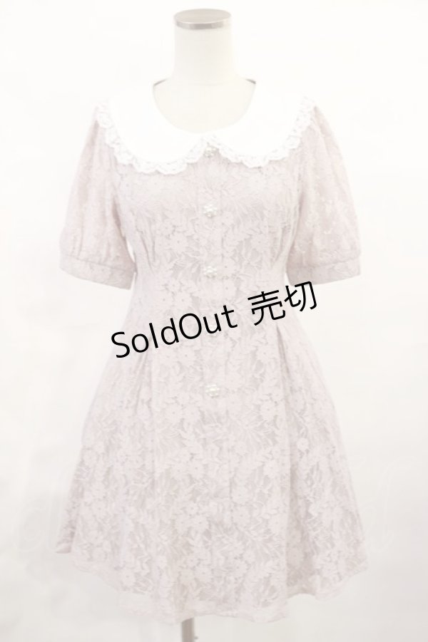 画像1: evelyn / エリレースワンピース Free ピンク H-25-06-08-1011-LO-OP-NS-ZH (1)