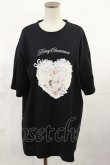 画像1: Honey Cinnamon / Angel Heart Tシャツ Free ブラック H-25-06-08-1020-LO-TS-NS-ZH (1)