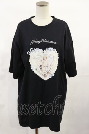 画像: Honey Cinnamon / Angel Heart Tシャツ Free ブラック H-25-06-08-1020-LO-TS-NS-ZH