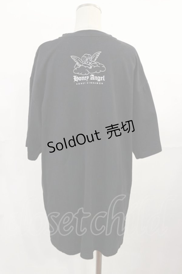 画像2: Honey Cinnamon / Angel Heart Tシャツ Free ブラック H-25-06-08-1020-LO-TS-NS-ZH (2)