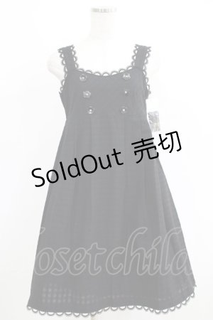 画像: MILK / デイジーボタンDress  ブラック H-25-06-08-007-ML-OP-KB-ZH