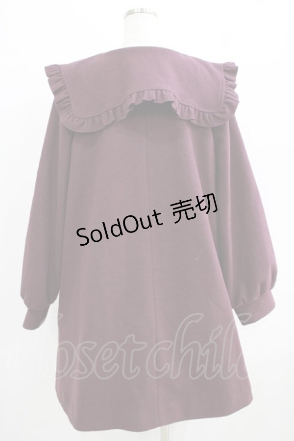 画像3: merry jenny / Aラインセーラーコート  ボルドー H-25-06-08-010-LO-CO-KB-ZT-C010 (3)