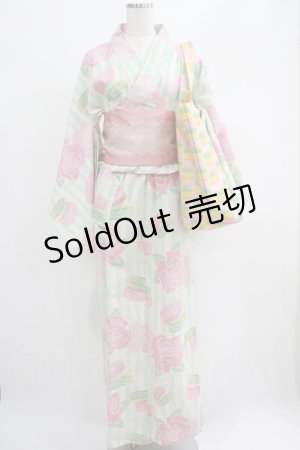 画像: Q-pot. / マカロン浴衣まつりセット  ピンク×ミント H-25-06-09-1001-QP-OP-KB-ZH