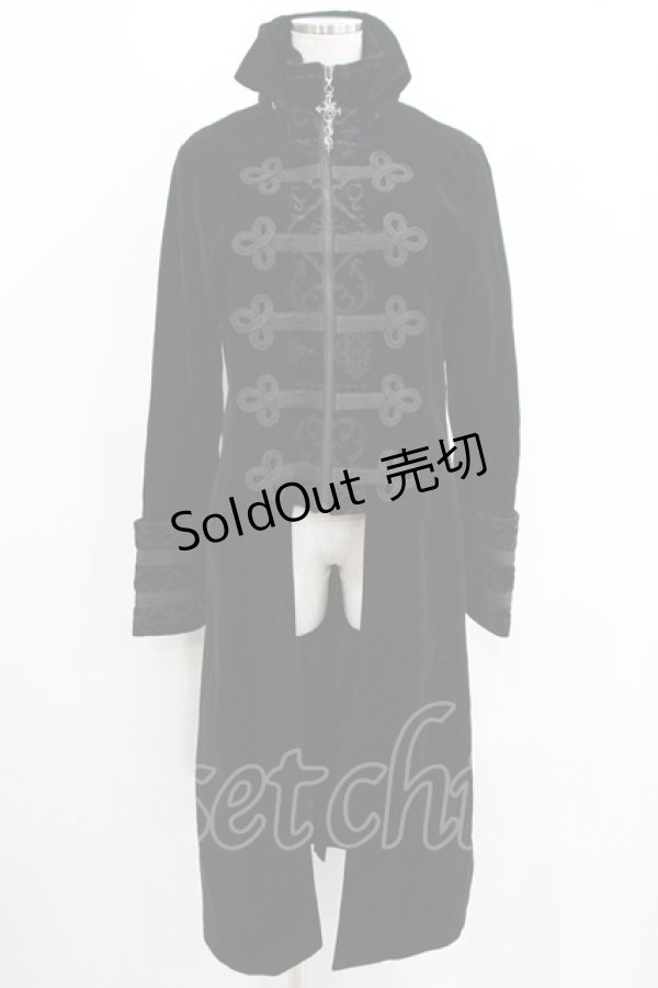画像1: PUNK RAVE / Long Two pieces Dress Coat L 黒 H-25-06-09-1026-PU-CO-KB-ZT-C026 (1)