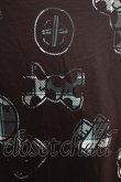 画像4: NieR Clothing / プリント半袖CUTSEW F 黒 H-25-06-09-1050-PU-TO-KB-ZH (4)