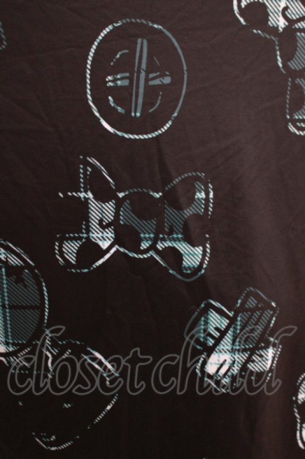 画像4: NieR Clothing / プリント半袖CUTSEW F 黒 H-25-06-09-1050-PU-TO-KB-ZH (4)
