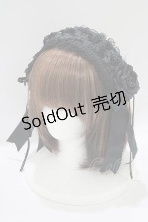 画像: Atelier Beatrice / ヘッドドレスカチューシャ  ブラック H-25-06-09-1060-GO-AC-KB-ZH