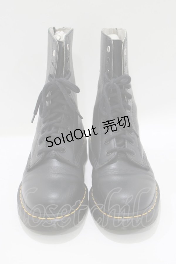 画像1: Dr.Martens （Getta Grip） / Y’S 10 EYEブーツ UK6(約25cm) ブラック H-25-06-09-1062-PU-SH-KB-ZT387 (1)