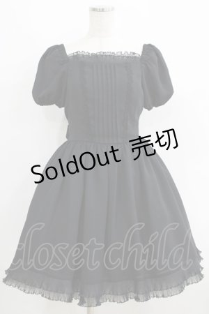 画像: Moi-meme-Moitie / プリーツフリルワンピース 2 黒 H-25-06-09-1010-MO-OP-KB-ZH