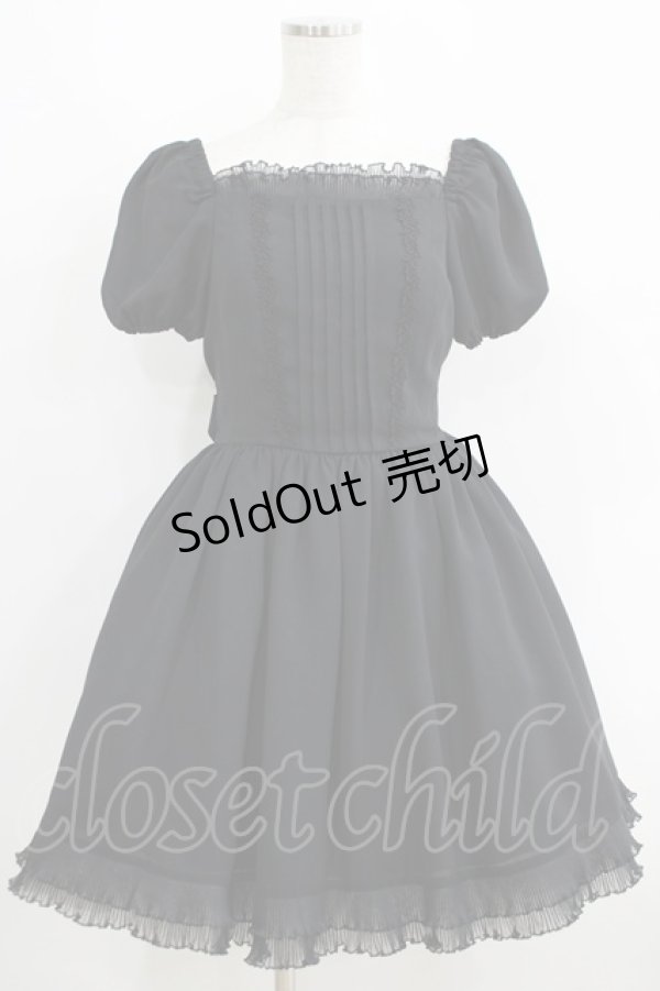 画像1: Moi-meme-Moitie / プリーツフリルワンピース 2 黒 H-25-06-09-1010-MO-OP-KB-ZH (1)