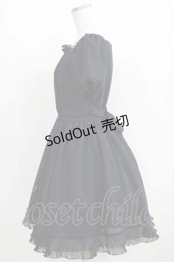 画像2: Moi-meme-Moitie / プリーツフリルワンピース 2 黒 H-25-06-09-1010-MO-OP-KB-ZH (2)