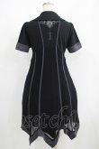 画像3: Ozz oneste / 薔薇刺繍レイヤードワンピース  黒×紫 H-25-06-09-1016-OO-OP-KB-ZH (3)