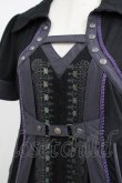 画像5: Ozz oneste / 薔薇刺繍レイヤードワンピース  黒×紫 H-25-06-09-1016-OO-OP-KB-ZH (5)