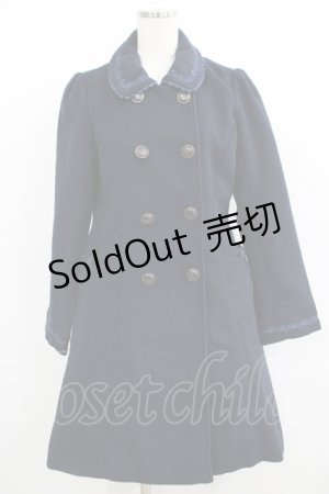 画像: axes femme / リボンポケットコート M ネイビー H-25-06-10-023-AX-CO-NS-ZT-C044