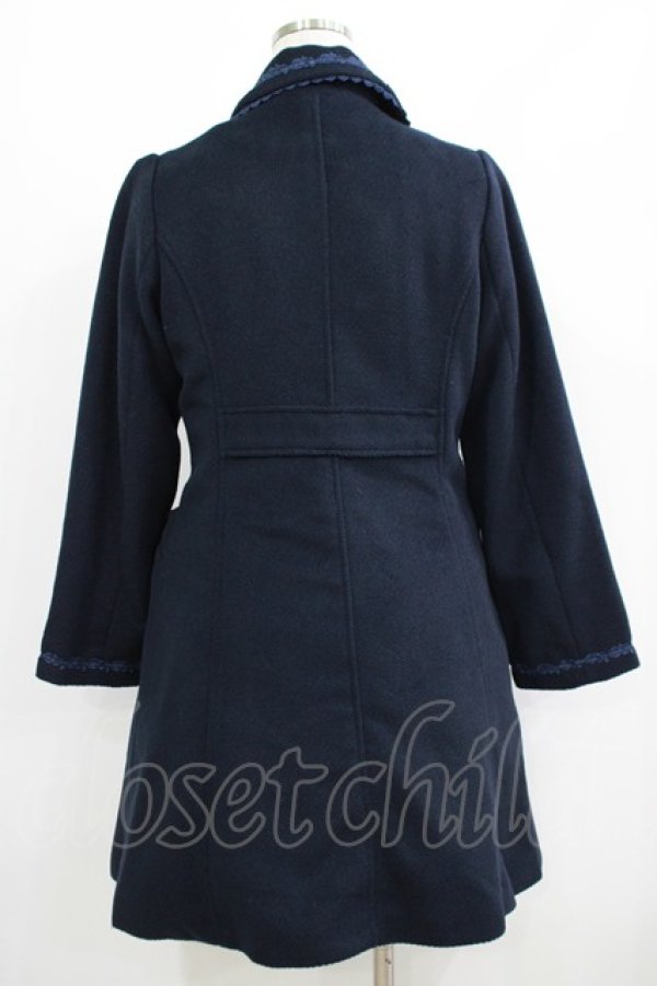 画像3: axes femme / リボンポケットコート M ネイビー H-25-06-10-023-AX-CO-NS-ZH (3)