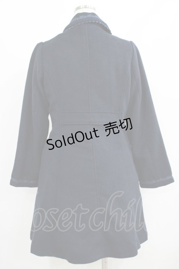 画像3: axes femme / リボンポケットコート M ネイビー H-25-06-10-023-AX-CO-NS-ZT-C044 (3)