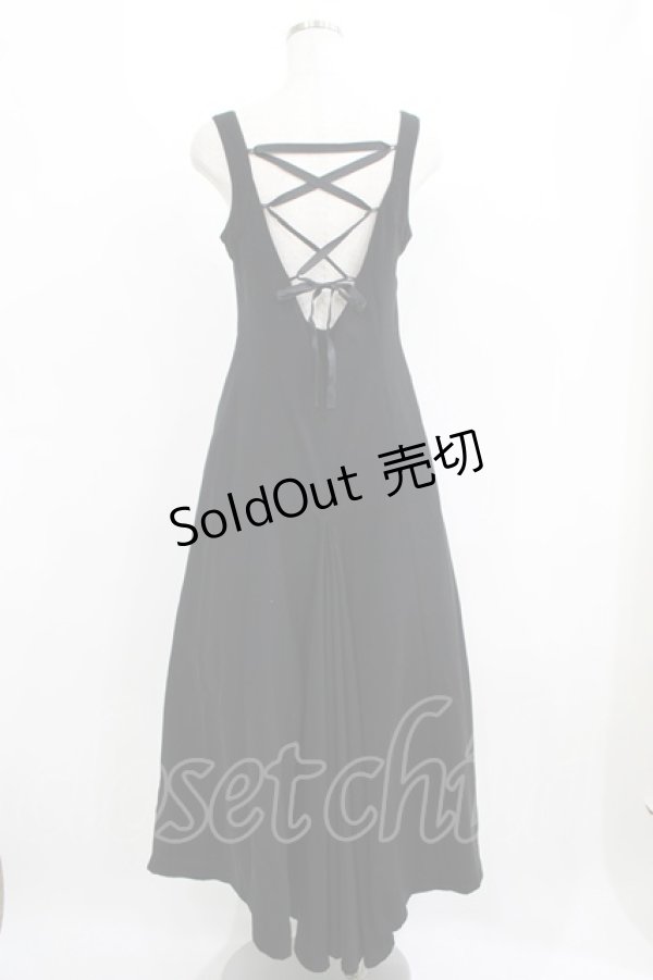 画像3: metamorphose / ミルパノースリーブロングワンピース(2001年)  Free ブラック H-25-06-10-024-ME-OP-NS-ZH (3)