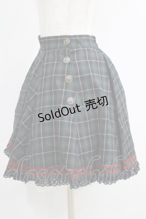 画像2: metamorphose / スクールミニスカート Free グリーン H-25-06-10-025-ME-SK-NS-ZH (2)