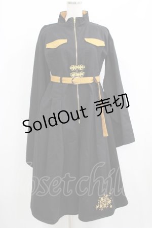 画像: IRO+IRO / 陶酔する秋の甘香*金木犀の和風つなぎ Free ブラック H-25-06-10-026-LO-OP-NS-ZH