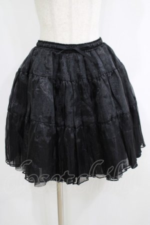 画像: axes femme kawaii / ボリュームオーガンジーパニエ M ブラック H-25-06-10-032-AX-SK-NS-ZH