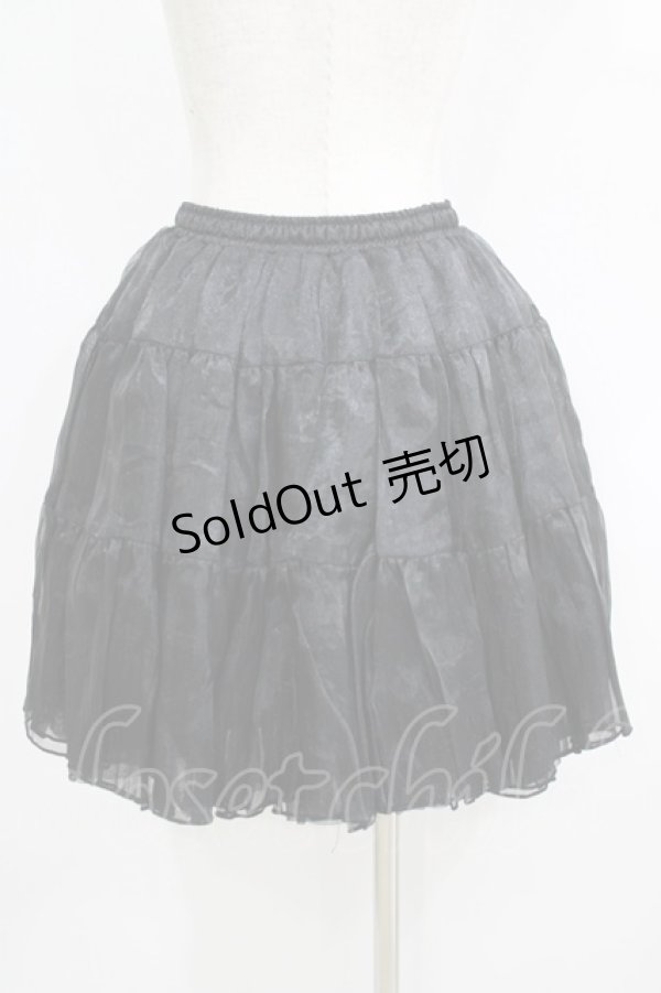 画像3: axes femme kawaii / ボリュームオーガンジーパニエ M ブラック H-25-06-10-032-AX-SK-NS-ZH (3)