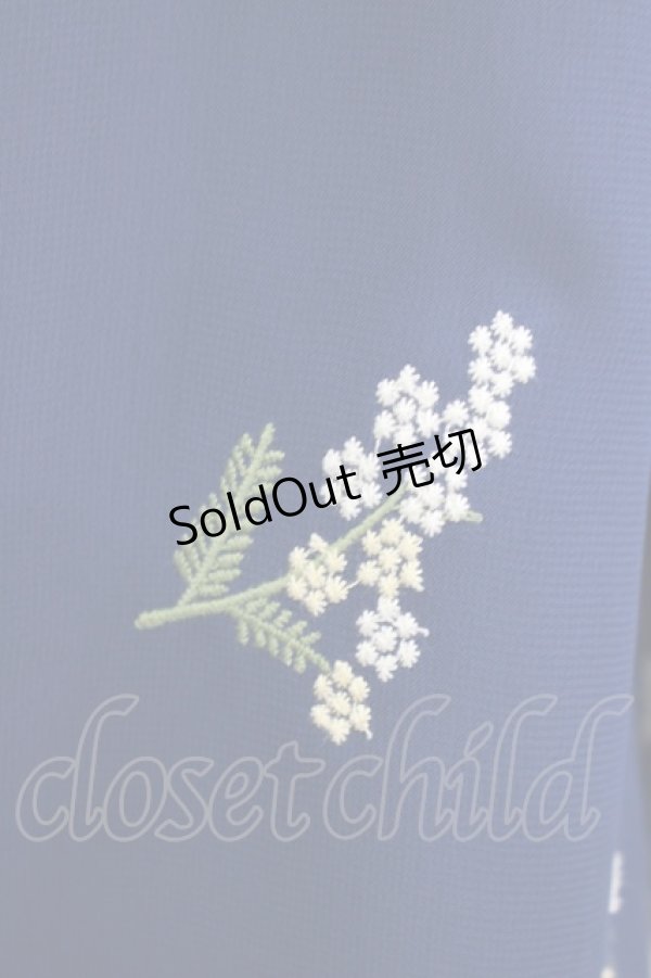 画像4: Fi.n.t / ミモザ総刺繍プルオーバーブラウス Free NAVY H-25-06-10-036-CA-BL-NS-ZH (4)