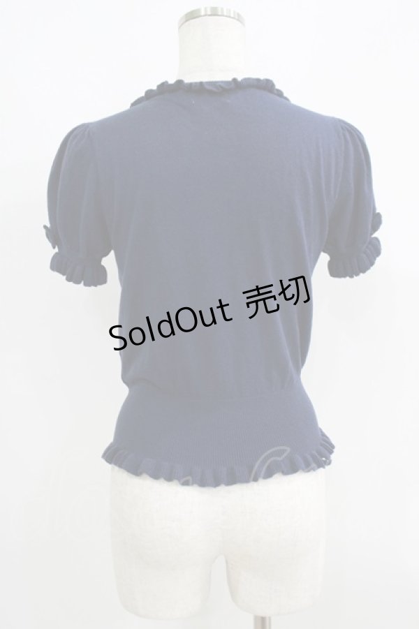 画像3: Angelic Pretty / Dreamシェルボタンニットカーディガン Free ネイビー H-25-06-10-049-AP-TO-NS-ZH (3)