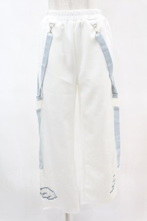 画像: ACDC RAG / ドットネコパンツ  ホワイト×パステルブルー H-25-06-10-1006-PU-PA-KB-ZH